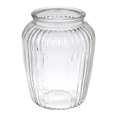 Ваза для цветов 14х18,5см стекло, прозрачная