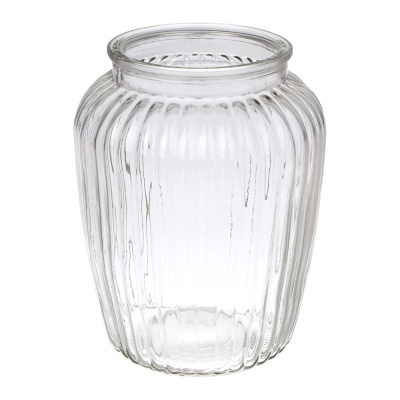 Ваза для цветов 14х18,5см стекло, прозрачная