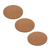 Подставка под горячее набор 3шт d19см, пробка