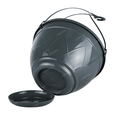 Горшок подвесной Лилия 2,5л 20*20*12 антрацит с подвеской (уп.40)