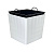 Горшок КВАДРО 23,4л d30 h30 БЕЛЫЙ с вкладкой (уп.2)