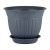Горшок Виноград 2,25л d22 антрацит с поддоном (уп.10)