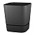 Горшок Гранд Квадрат 2,7л 15*15*15 чёрный с поддоном (уп.9)