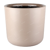 Горшок ЛИОН 16,6л d30 h30 Фраппе с вкладкой (уп.1)