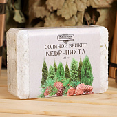 Соляной брикет для бани "Кедр - Пихта" 1,35 кг