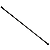 Карниз для ванной 2м телескопический, чёрный алюм.