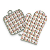 Прихватка с рукавицей Ботаника 17х17, 17х27 полиэстер, 2 дизайна