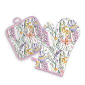 Прихватка-варежка Ботаника 17х27см, полиэстер