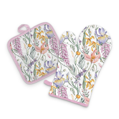 Прихватка-варежка Ботаника 17х27см, полиэстер