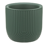 Кашпо РАМОНА 3,7л D220мм нефритовый со вставкой (уп.8)