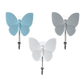 Крючок на присоске Бабочка 8x10,5см (уп.6)