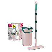 Набор для уборки YORK Хэнди швабра+ведро с вертикальным отжимом, 2 запаски (уп.4)