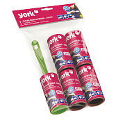 Ролик-щётка для одежды YORK 20листов+4 сменных блока (уп.24)