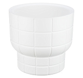 Кашпо КАРЕ 7,8л D280мм Белый со вставкой (уп.1)