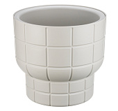 Кашпо КАРЕ 7,8л D280мм Кремовый со вставкой (уп.1)
