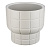 Кашпо КАРЕ 7,8л D280мм Кремовый со вставкой (уп.1)
