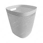 Корзина для бумаг Пирула 10л 230x230x270мм Смоки (уп.10)
