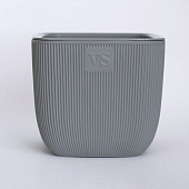 Горшок Фабио VipSet 1,95л серый с дренажной системой (уп.8)