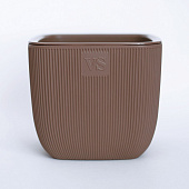 Горшок Фабио VipSet 1,95л шоколад с дренажной системой (уп.8)