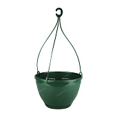 Горшок подвесной Лилия 2,5л 20*20*12 зелёный с подвеской (уп.40)