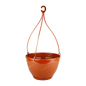 Горшок подвесной Лилия 4л 23*23*14 терракотовый с подвеской (уп.40)