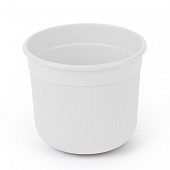 Горшок Сканди 5л с дренажной вставкой, белый (уп.12)
