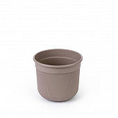 Горшок Сканди 1л с дренажной вставкой, какао (уп.20)