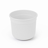 Горшок Сканди 2л с дренажной вставкой, белый (уп.24)