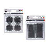 Заплатка для ремонта москитной сетки 4х8,3смх4шт/d4смх8шт, стекловолокно