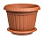 Горшок Basil 4л D230мм терракотовый с поддоном (уп.30)