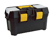 Ящик для инструментов Saturn 16,5" 420х250х230мм с органайзером и вставкой черный (уп.9)