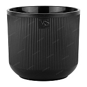 Горшок Росси VipSet 4,4л D19 чёрный с дренажной системой (уп.8)