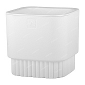 Горшок Бостон квадрат VipSet 5,5л d19,2 белый с дренажной системой (уп.6)