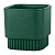 Горшок Бостон квадрат VipSet 5,5л d19,2 изумруд с дренажной системой (уп.6)