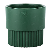 Горшок Бостон цилиндр VipSet 1,6л d13,7 изумруд с дренажной системой (уп.10)