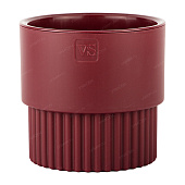 Горшок Бостон цилиндр VipSet 4,5л d19,3 бордо с дренажной системой (уп.6)