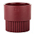 Горшок Бостон цилиндр VipSet 4,5л d19,3 бордо с дренажной системой (уп.6)
