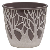 Кашпо Форест 3,5л Пудровый/Мокачино (уп.16)