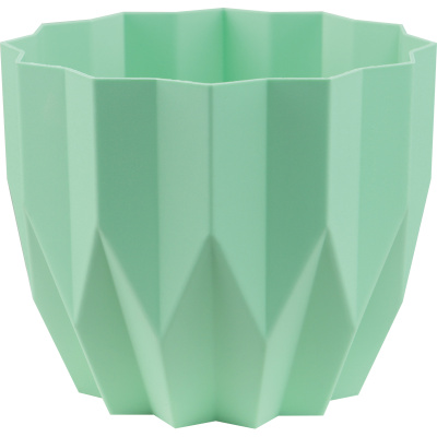 Кашпо Геометрия 3л Мята со вставкой (уп.12)