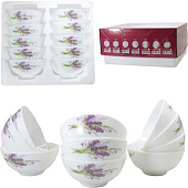 Набор салатников стеклокерамика 10пр Букет лаванды (уп.12)