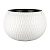 Кашпо Жемчужина 9,7л d290 белый с внутренней вставкой 4л (уп.4)