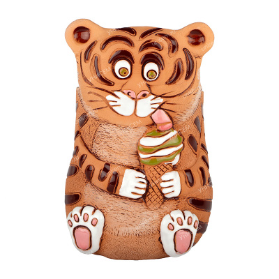 Кашпо Тигр с мороженым 1л d13см h22см