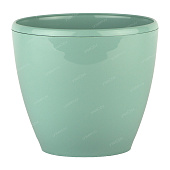 Горшок Деко Твин 1,5л 14*14*12,5 нефрит с дренажной системой (уп.36)