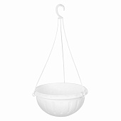 Горшок подвесной Джулия 8л d325 белый с подвесом (уп.15)