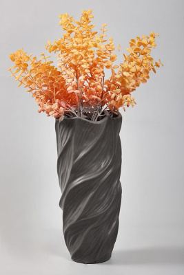 Ваза для цветов 33см керамика, серый (уп.9)