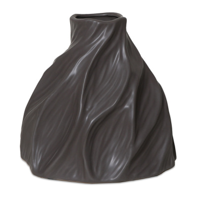 Ваза для цветов 20см керамика, серый (уп.8)