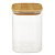 Банка для хранения ЭКО Вуд 1л 14,5х10х10см стекло, бамбук