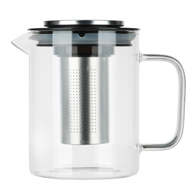 Чайник заварочный 1,2л Монблан стекло, нержавеющая сталь