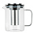 Чайник заварочный 1,2л Монблан стекло, нержавеющая сталь
