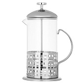 Френч-пресс 1л стекло,  нержавеющая сталь